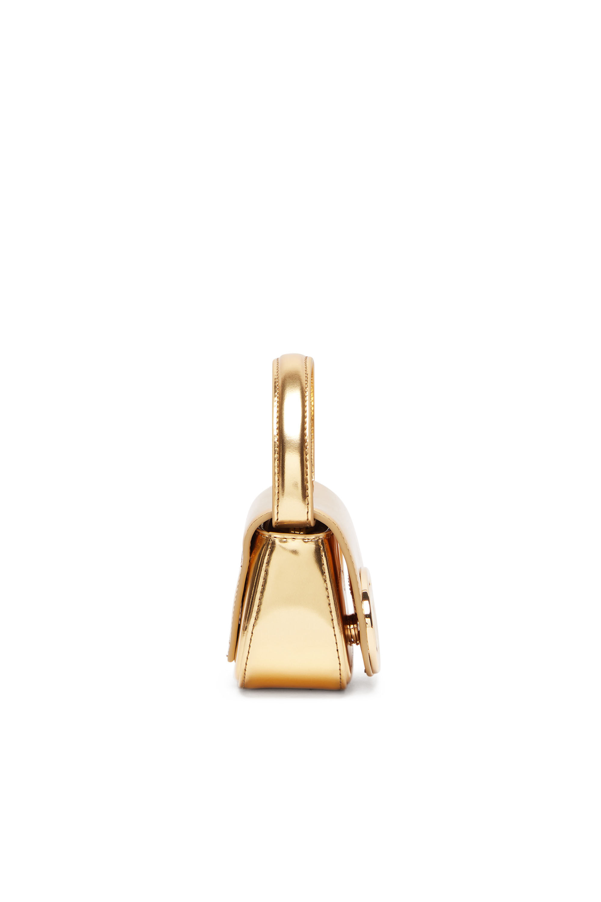 Diesel - 1DR-XS-S, Woman's 1DR-XS-S-Iconic mini bag in mirrored leather in Gold - 4